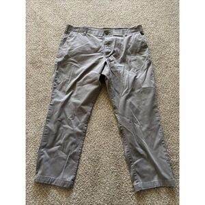 Mens Lee Extreme Comfort Relaxed Fit Grey Pants Size 42/30
